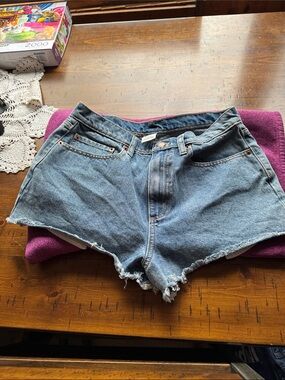 Classic High-Waist Blue Denim Cutoff Shorts Victoria Secret size 10
